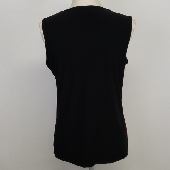 IVY Ridge Tunic Sleevless Black/white/Red M VGUC - Picture 2 of 9